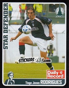 Sticker Tiago Jonas Rodrigues (Star Defender) - Scottish Premier League 2005-2006 - Panini