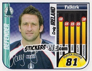 Sticker Craig Ireland - Scottish Premier League 2005-2006 - Panini