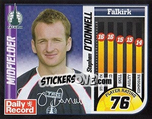 Sticker Stephen O'Donnell - Scottish Premier League 2005-2006 n. 159 - Panini