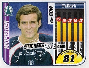 Sticker Alan Gow - Scottish Premier League 2005-2006 n. 168 - Panini