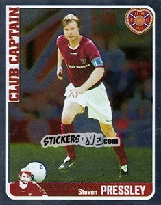 Cromo Steven Pressley (Club Captain) - Scottish Premier League 2005-2006 - Panini