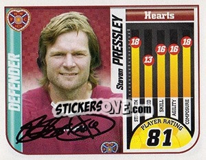 Figurina Steven Pressley - Scottish Premier League 2005-2006 - Panini