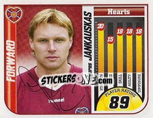 Sticker Edgaras Jankauskas - Scottish Premier League 2005-2006 - Panini