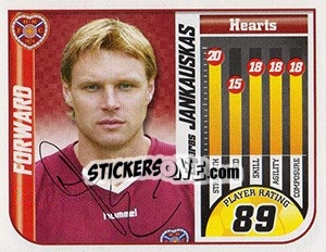 Sticker Edgaras Jankauskas - Scottish Premier League 2005-2006 n. 193 - Panini