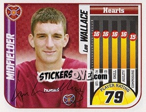 Sticker Lee Wallace - Scottish Premier League 2005-2006 n. 201 - Panini
