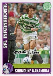 Sticker Shunsuke Nakamura (Celtic) - Scottish Premier League 2005-2006 n. 210 - Panini