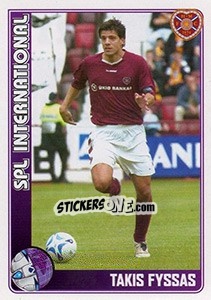 Cromo Takis Fyssas (Hearts) - Scottish Premier League 2005-2006 - Panini
