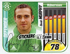 Sticker David Murphy - Scottish Premier League 2005-2006 - Panini