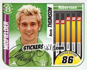 Sticker Kevin Thomson - Scottish Premier League 2005-2006 n. 249 - Panini