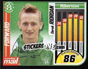 Figurina Derek Riordan - Scottish Premier League 2005-2006 n. 250 - Panini