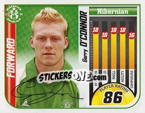 Sticker Garry O'Connor - Scottish Premier League 2005-2006 - Panini