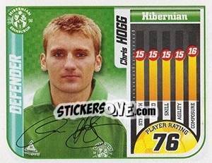 Sticker Chris Hogg - Scottish Premier League 2005-2006 n. 256 - Panini