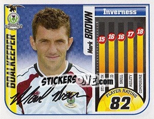 Sticker Mark Brown - Scottish Premier League 2005-2006 n. 277 - Panini