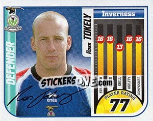 Sticker Ross Tokely - Scottish Premier League 2005-2006 - Panini