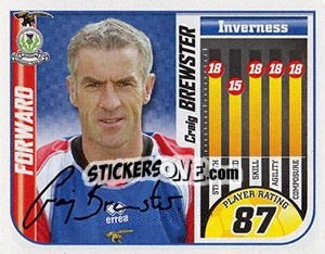 Sticker Craig Webster - Scottish Premier League 2005-2006 - Panini