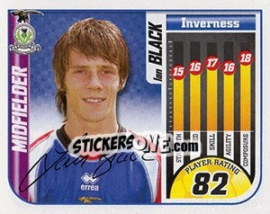 Sticker Ian Black - Scottish Premier League 2005-2006 n. 284 - Panini