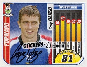 Sticker Craig Dargo - Scottish Premier League 2005-2006 n. 285 - Panini