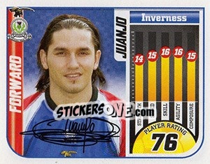 Sticker Juanjo - Scottish Premier League 2005-2006 n. 292 - Panini