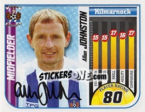 Sticker Allan Johnston - Scottish Premier League 2005-2006 - Panini