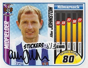 Sticker Allan Johnston - Scottish Premier League 2005-2006 n. 315 - Panini