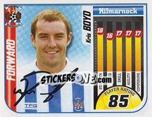 Sticker Kris Boyd - Scottish Premier League 2005-2006 - Panini