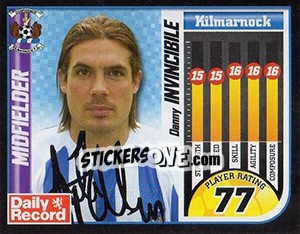 Sticker Danny Invincibile - Scottish Premier League 2005-2006 n. 320 - Panini