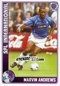 Sticker Marvin Andrews (Rangers) - Scottish Premier League 2005-2006 n. 332 - Panini