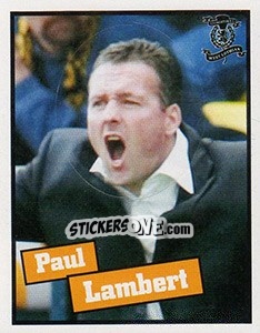 Sticker Paul Lambert (Manager) - Scottish Premier League 2005-2006 - Panini