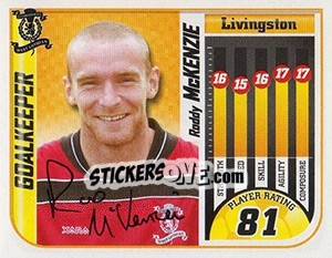 Sticker Roddy McKenzie - Scottish Premier League 2005-2006 n. 349 - Panini