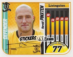 Sticker Harald Pinxten - Scottish Premier League 2005-2006 n. 351 - Panini