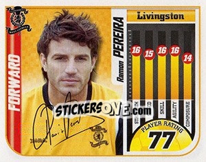 Sticker Ramon Pereira - Scottish Premier League 2005-2006 n. 364 - Panini