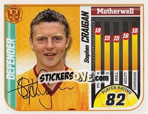 Sticker Stephen Craigan - Scottish Premier League 2005-2006 n. 383 - Panini