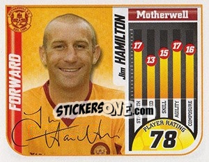 Sticker Jim Hamilton - Scottish Premier League 2005-2006 n. 388 - Panini