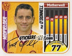 Sticker Phil O'Donnell - Scottish Premier League 2005-2006 - Panini