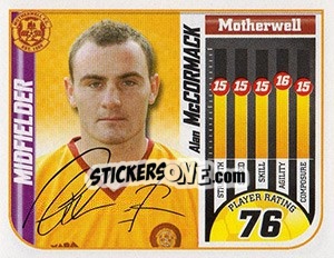 Sticker Alan McCormack - Scottish Premier League 2005-2006 - Panini