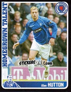 Sticker Alan Hutton (Homegrown Talent) - Scottish Premier League 2005-2006 n. 412 - Panini