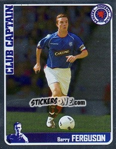 Sticker Barry Ferguson (Club Captain) - Scottish Premier League 2005-2006 - Panini