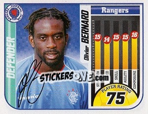 Sticker Olivier Bernard - Scottish Premier League 2005-2006 - Panini