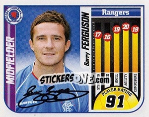 Sticker Barry Ferguson - Scottish Premier League 2005-2006 - Panini