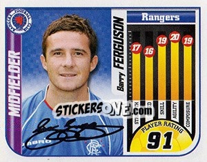 Cromo Barry Ferguson - Scottish Premier League 2005-2006 - Panini