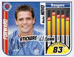 Sticker Nacho Novo - Scottish Premier League 2005-2006 - Panini