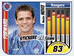 Sticker Nacho Novo - Scottish Premier League 2005-2006 n. 423 - Panini