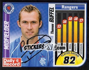 Sticker Thomas Buffel - Scottish Premier League 2005-2006 - Panini