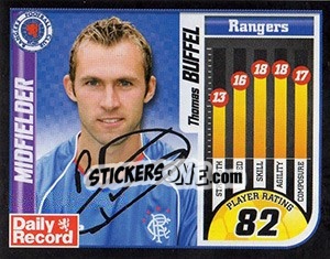 Sticker Thomas Buffel - Scottish Premier League 2005-2006 n. 425 - Panini