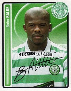 Sticker Bobo Balde - Scottish Premier League 2004-2005 n. 55 - Panini