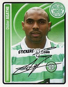 Sticker Didier Agathe - Scottish Premier League 2004-2005 n. 56 - Panini