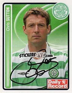 Sticker Chris Sutton - Scottish Premier League 2004-2005 n. 65 - Panini