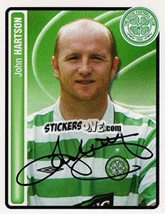 Sticker John Hartson - Scottish Premier League 2004-2005 n. 66 - Panini