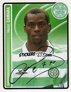 Sticker Henri Camara - Scottish Premier League 2004-2005 n. 67 - Panini