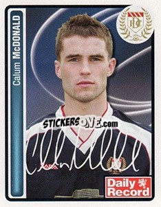 Cromo Calum McDonald - Scottish Premier League 2004-2005 - Panini